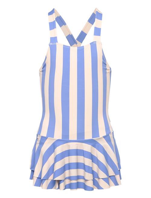 Lindex Swimsuit Sg Melon With Flounce Lindex Blue