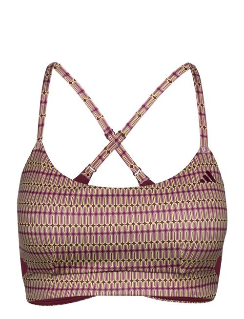 Yga St Aop Bra Adidas Performance Purple