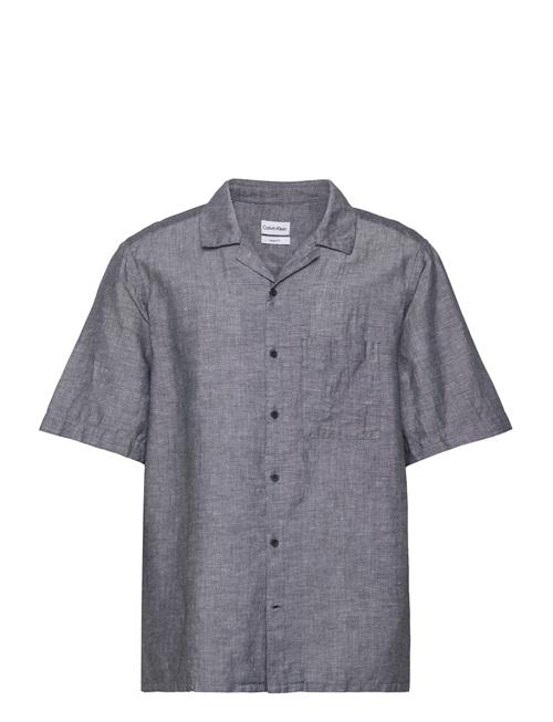 Calvin Klein Linen Cotton Cuban S/S Shirt Calvin Klein Black