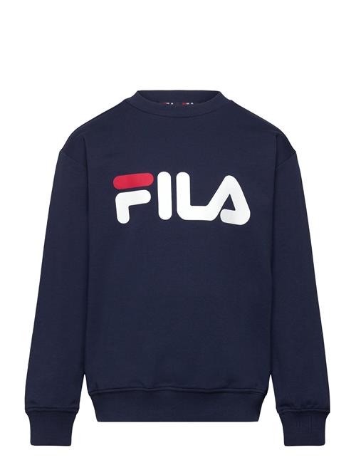 Se FILA Babina Greda Classic Logo Crew Sweat FILA Navy ved Booztlet