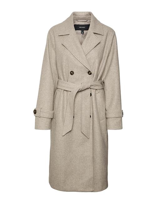 Vero Moda Vmfortunevega Long Trenchcoat Ga Noos Vero Moda Grey