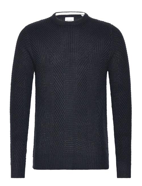 Se Jack & Jones Jjstandford Knit Crew Neck Jack & J S Navy ved Booztlet