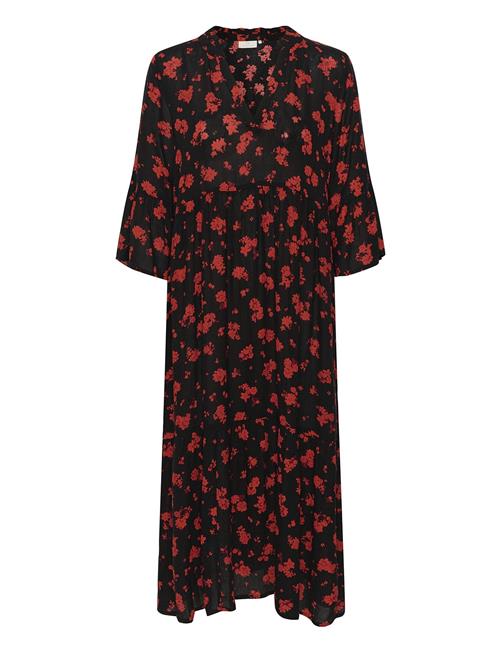 Kaamber Long Layer Dress Printed Kaffe Black