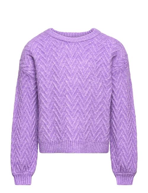 Vero Moda Girl Vmella Ls O-Neck Pullover Ga Girl Noos Vero Moda Girl Purple