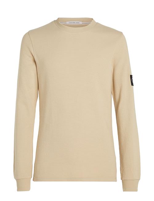 Calvin Klein Jeans Badge Waffle Ls Tee Calvin Klein Jeans Beige