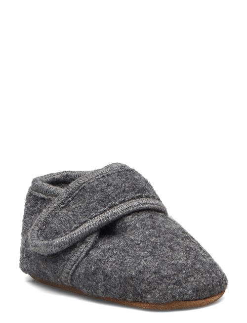 Melton Classic Wool Slippers Melton Grey