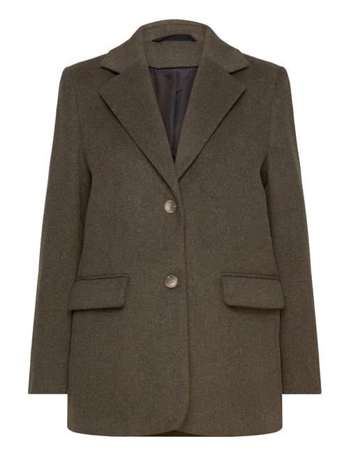 Selected Femme Slfsasja Wool Blazer B Selected Femme Khaki