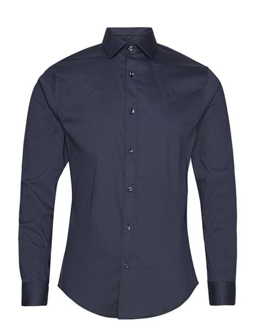 Clean Cut Copenhagen London Stretch Nano Shirt L/S Clean Cut Copenhagen Navy