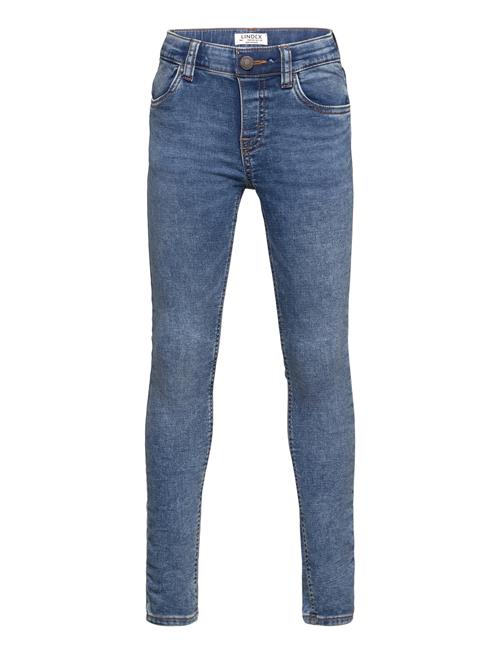 Se Lindex Trousers Denim Sam Slim Lindex Blue ved Booztlet