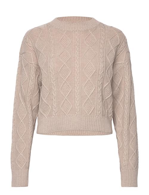 Samsøe Samsøe Eliette Crew Neck Crop 14938 Samsøe Samsøe Beige