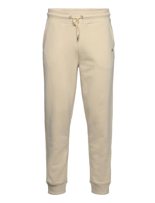 Se GANT Reg Shield Sweatpants GANT Beige ved Booztlet