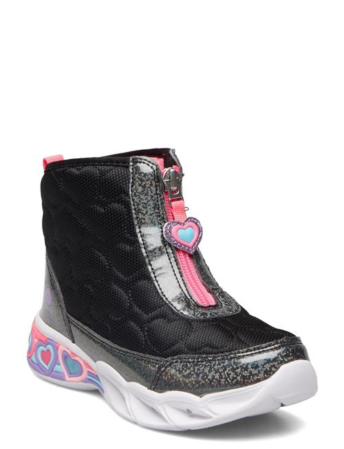 Skechers Girls Sweetheart Lights - Heart Hugger Skechers Black