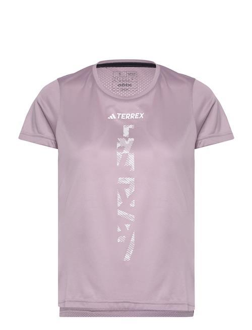 Terrex Agravic Trail Running T-Shirt Adidas Terrex Pink