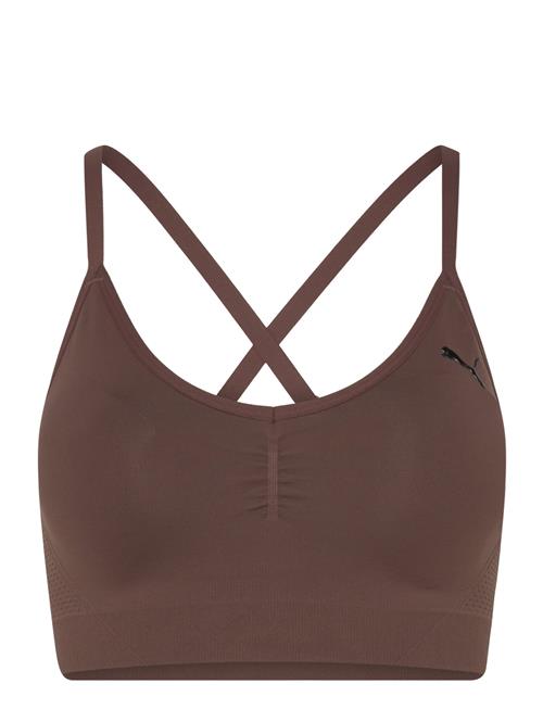 Se PUMA Move Shapeluxe Seamless Bra PUMA Brown ved Booztlet