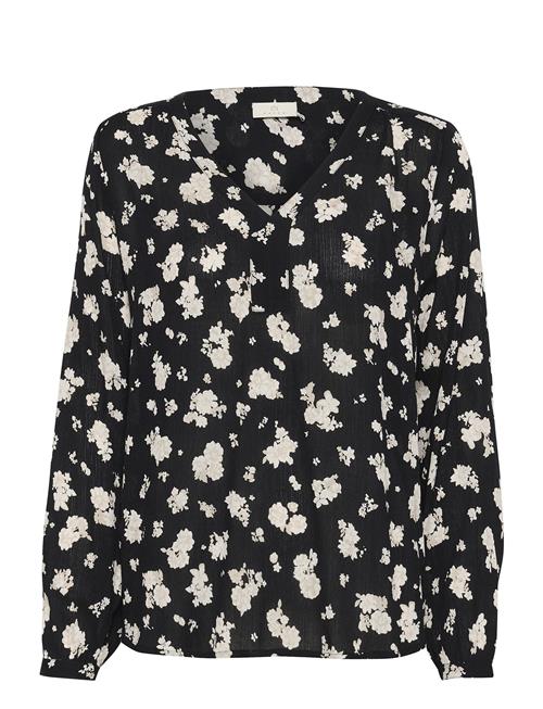 Kaffe Kaamber Blouse Ls Printed Kaffe Black