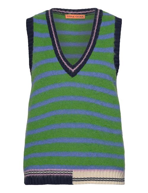 Se STINE GOYA Roberta, 1946 Alpaca Stripes Knit STINE GOYA Green ved Booztlet