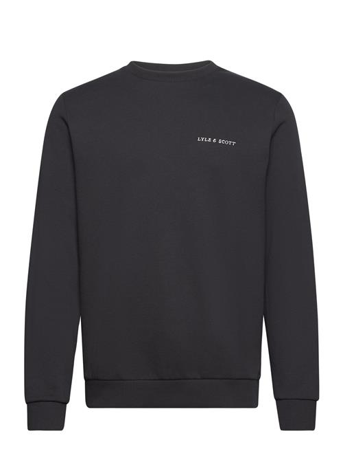 Se Lyle & Scott Embroidered Crew Neck Sweatshirt Lyle & Scott Navy ved Booztlet