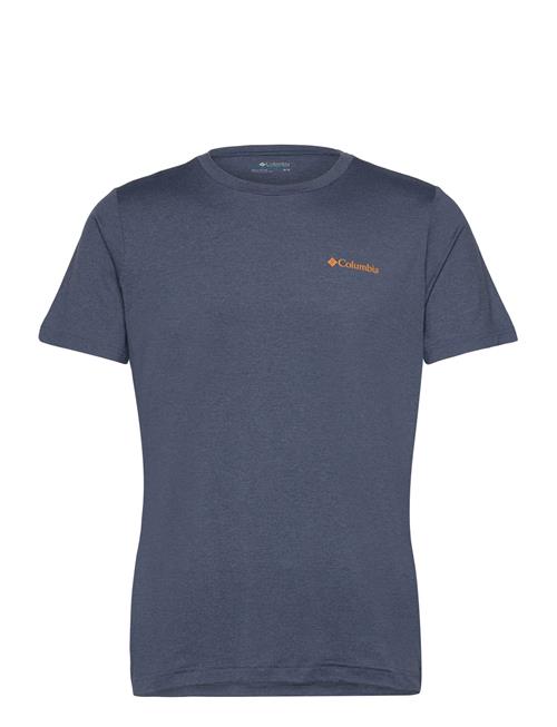 Se Columbia Sportswear Kwick Hike Back Graphic Ss Tee Columbia Sportswear Blue ved Booztlet