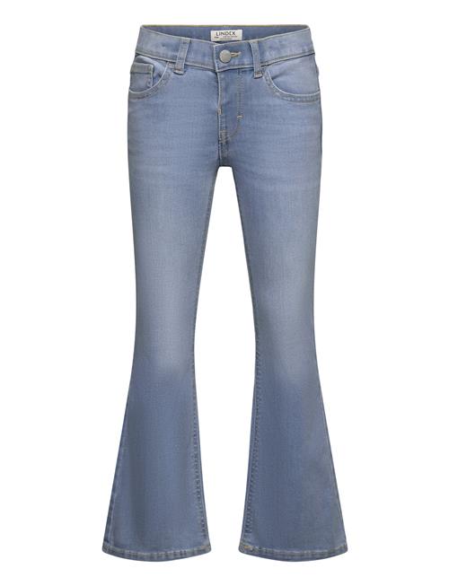 Se Lindex Trousers Denim Flare Freja Lindex Blue ved Booztlet