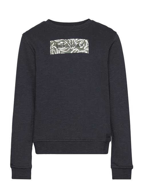 Se Jack & Jones Jorlafayette Branding Sweat Crew Mni Jack & J S Navy ved Booztlet