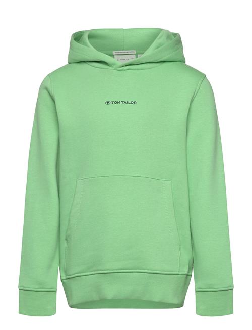 Se Tom Tailor Printed Hoody Tom Tailor Green ved Booztlet