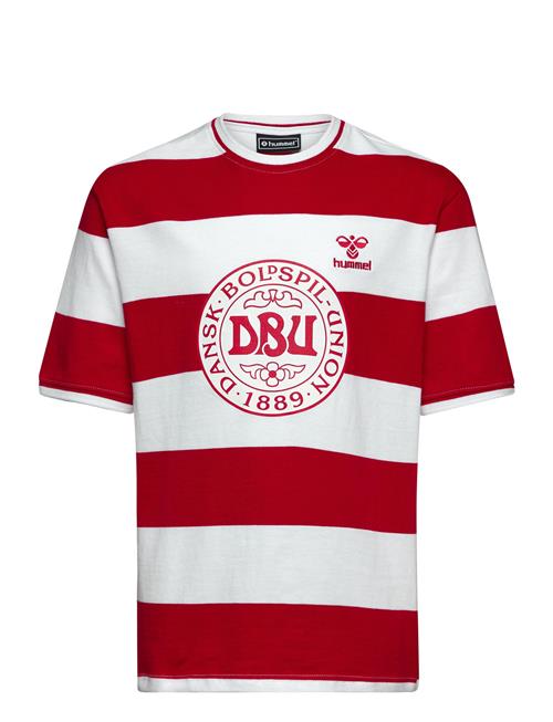 Hummel Dbu Fan 24 Striped Tee Kids Hummel Red