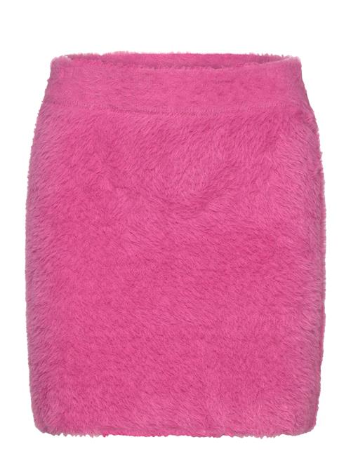 Printed Fluffy Knit Skirt ROTATE Birger Christensen Pink