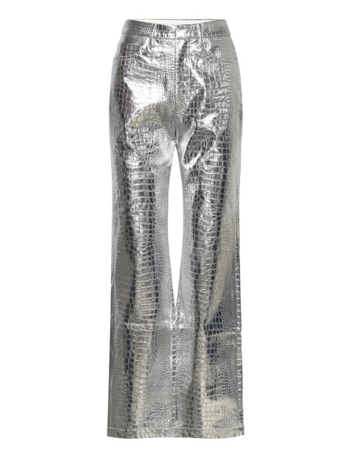 Textured Pants ROTATE Birger Christensen Silver