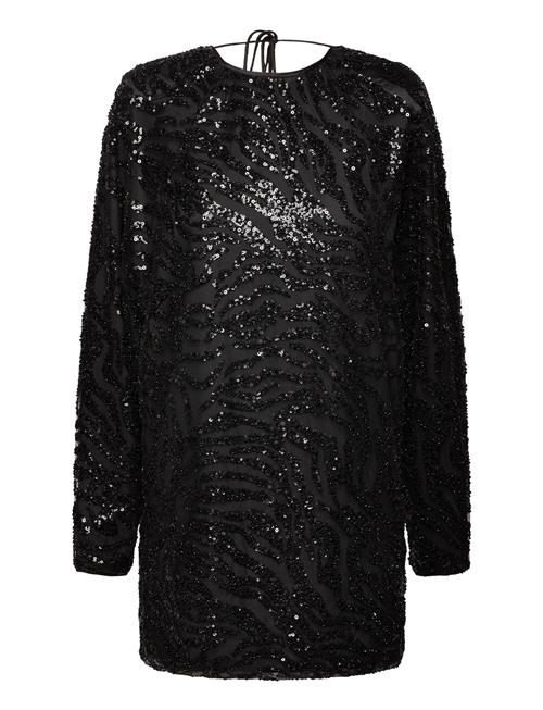 ROTATE Birger Christensen Sequins Low Back Dress ROTATE Birger Christensen Black