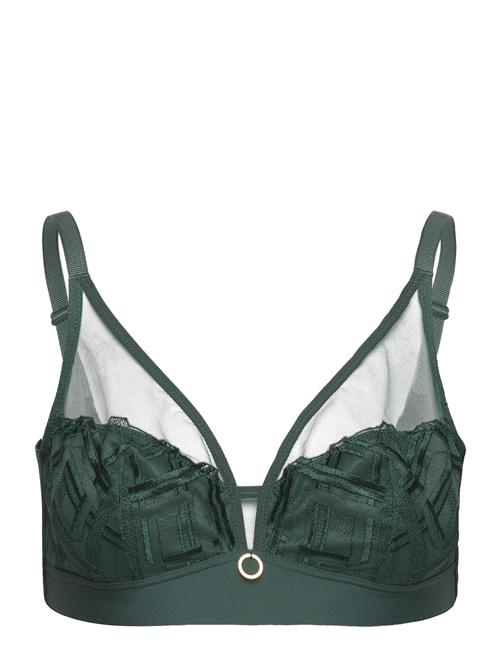 Se CHANTELLE Graphic Support Wirefree Support Bra CHANTELLE Green ved Booztlet