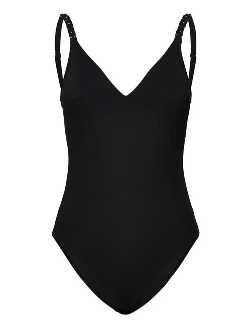 Chantelle Beach Emblem Bikini Wirefree Triangle Spacer Swimsuit Chantelle Beach Black