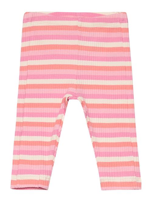 Leggings Rib Stripe Basic Lindex Pink