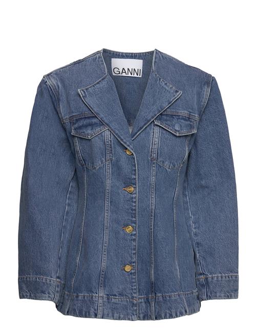 Ganni Overdyed Cutline Denim Ganni Blue