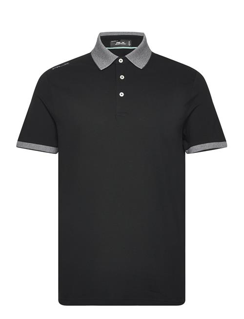 Se Ralph Lauren Golf Tailored Fit Stretch Piqué Polo Shirt Ralph Lauren Golf Black ved Booztlet