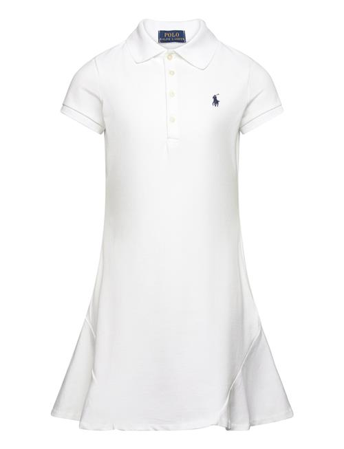 Ralph Lauren Kids Stretch Mesh Polo Dress Ralph Lauren Kids White