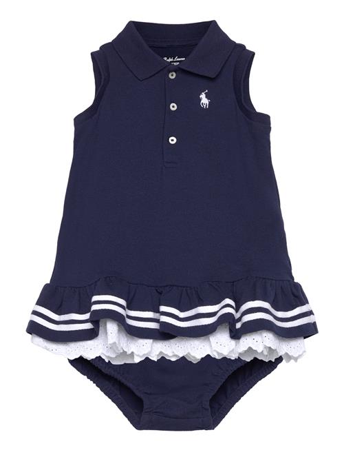 Ralph Lauren Baby Striped Mesh Polo Dress & Bloomer Ralph Lauren Baby Navy