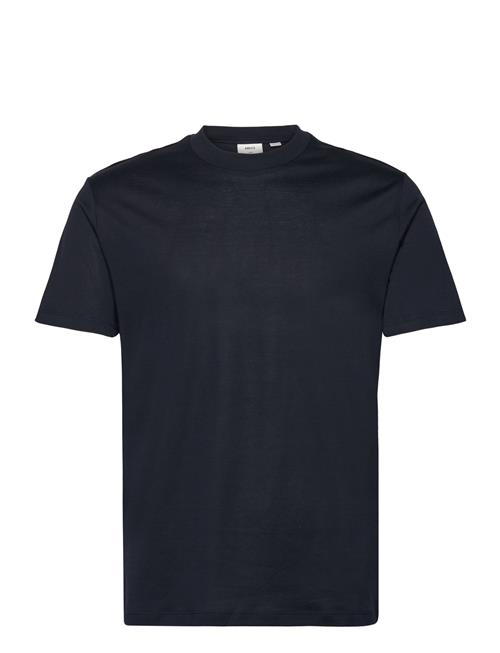 Mango Mercerised Slim-Fit T-Shirt Mango Navy