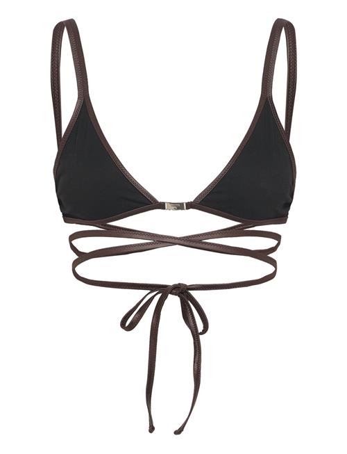 Contrast Triangle Swim Top Filippa K Black