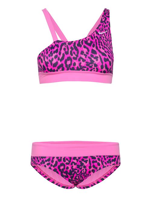 Se NIKE SWIM Nike Asymmetrical Top/Bikini Set NIKE SWIM Pink ved Booztlet