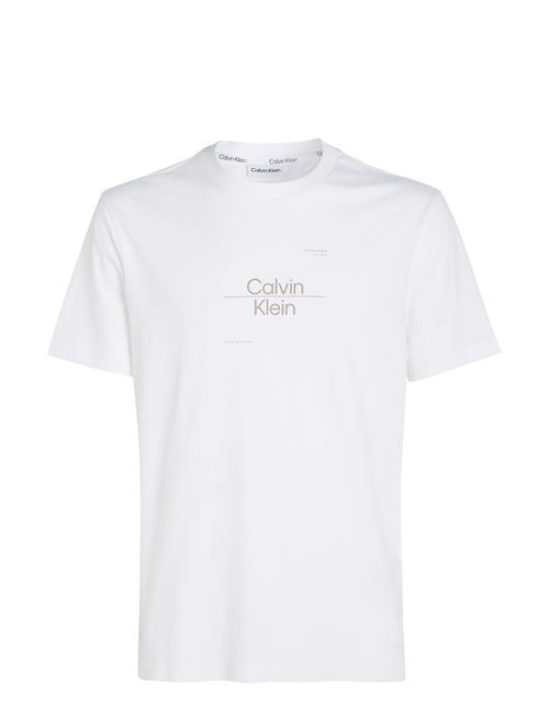 Calvin Klein Optic Line Logo T-Shirt Calvin Klein White