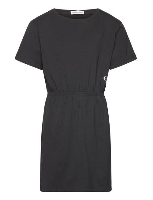 Calvin Klein Monogram Off Placed T Dress Calvin Klein Black