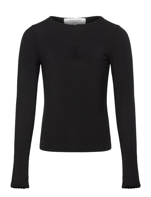 Se Rosemunde Kids Viscose Long Sleeve Tee Rosemunde Kids Black ved Booztlet