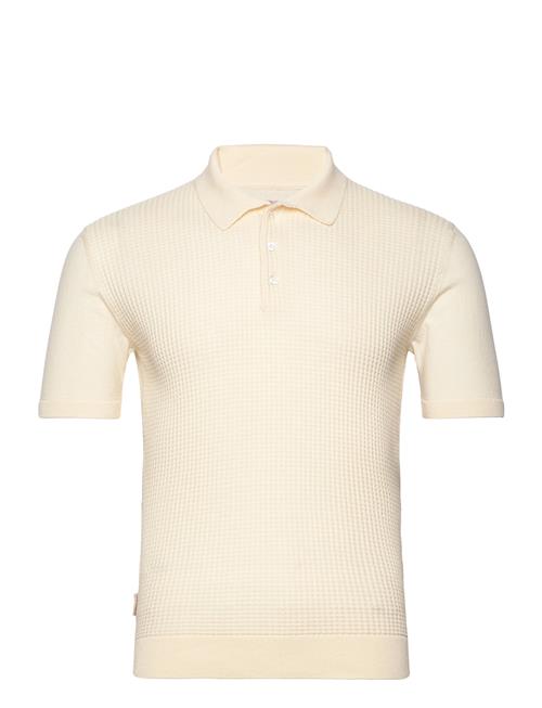 Baracuta Waffle Polo Ss Baracuta Cream