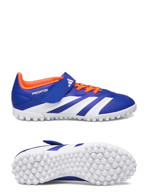 Se adidas Performance Predator Club Hook-And-Loop J Football Boots Turf Adidas Performance Blue ved Booztlet