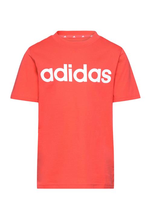 Se adidas Sportswear U Lin Tee Adidas Sportswear Red ved Booztlet