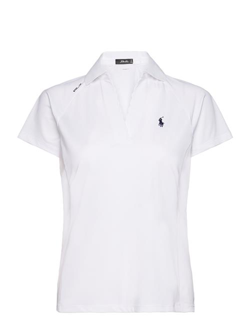 Se Ralph Lauren Golf Tailored Fit Mesh Polo Shirt Ralph Lauren Golf White ved Booztlet