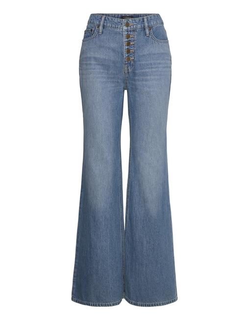 Se Lauren Ralph Lauren High-Rise Flare Jean Lauren Ralph Lauren Blue ved Booztlet