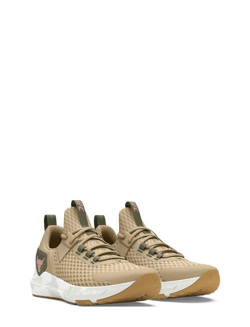 Se Under Armour Ua Project Rock Bsr 4 Ufc Under Armour Beige ved Booztlet