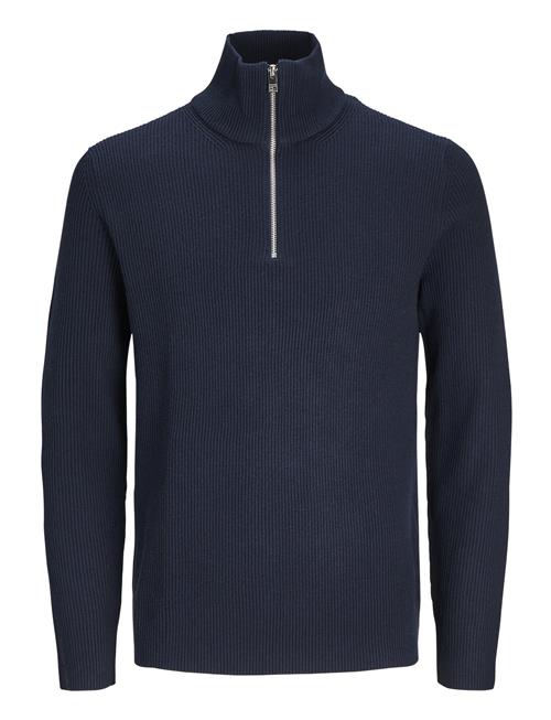 Se Jack & Jones Jjeperfect Knit Half Zip Sn Jack & J S Navy ved Booztlet