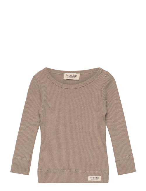 Se MarMar Copenhagen Plain Tee Ls MarMar Copenhagen Brown ved Booztlet